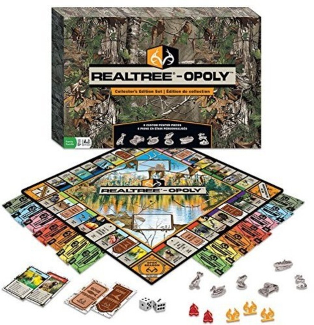 Masterpieces Realtree Opoly Board Game, Collector's Edition Set, for 2-6 Players